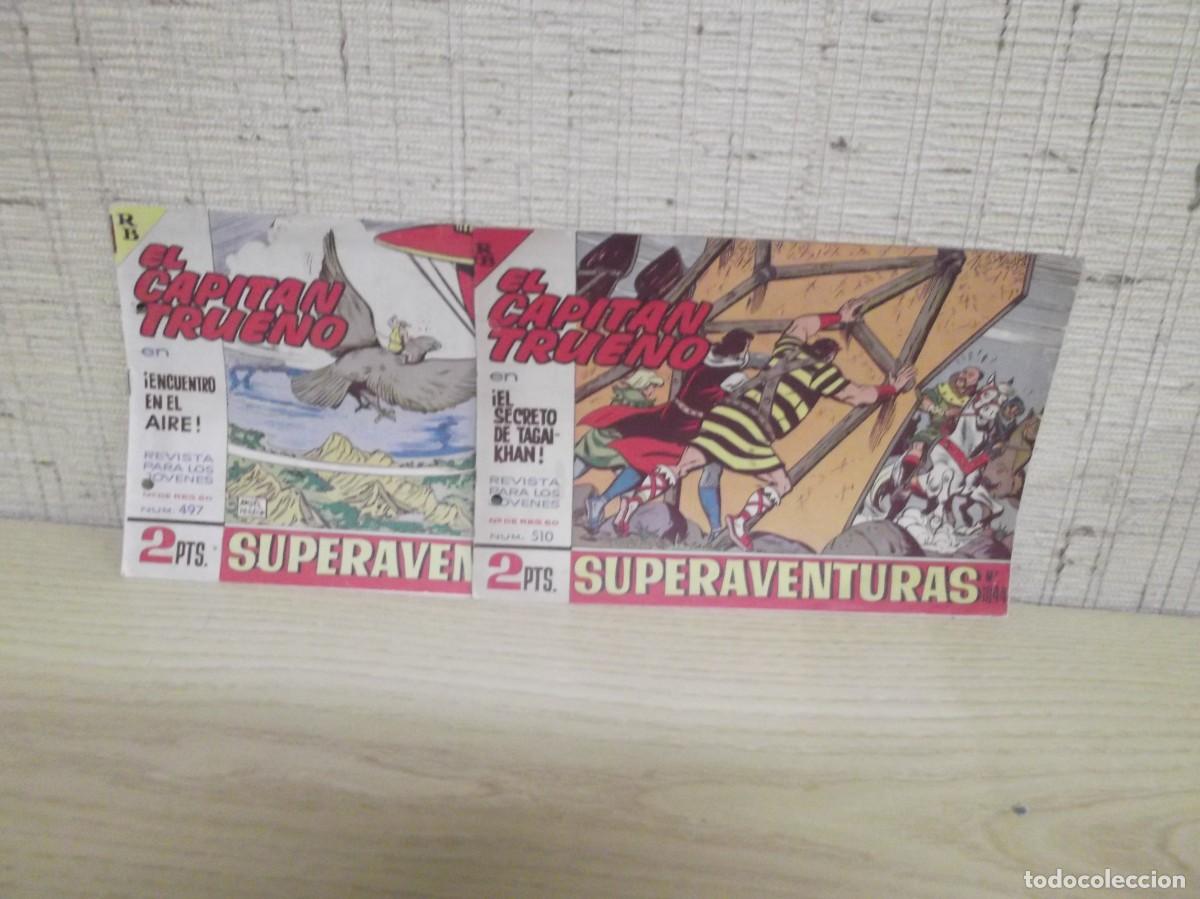 Tebeos: Lote de dos comics de El Capit&aacute;n Trueno n&ordm;497 y n&ordm;510.Superaventuras.Editorial Bruguera 1966