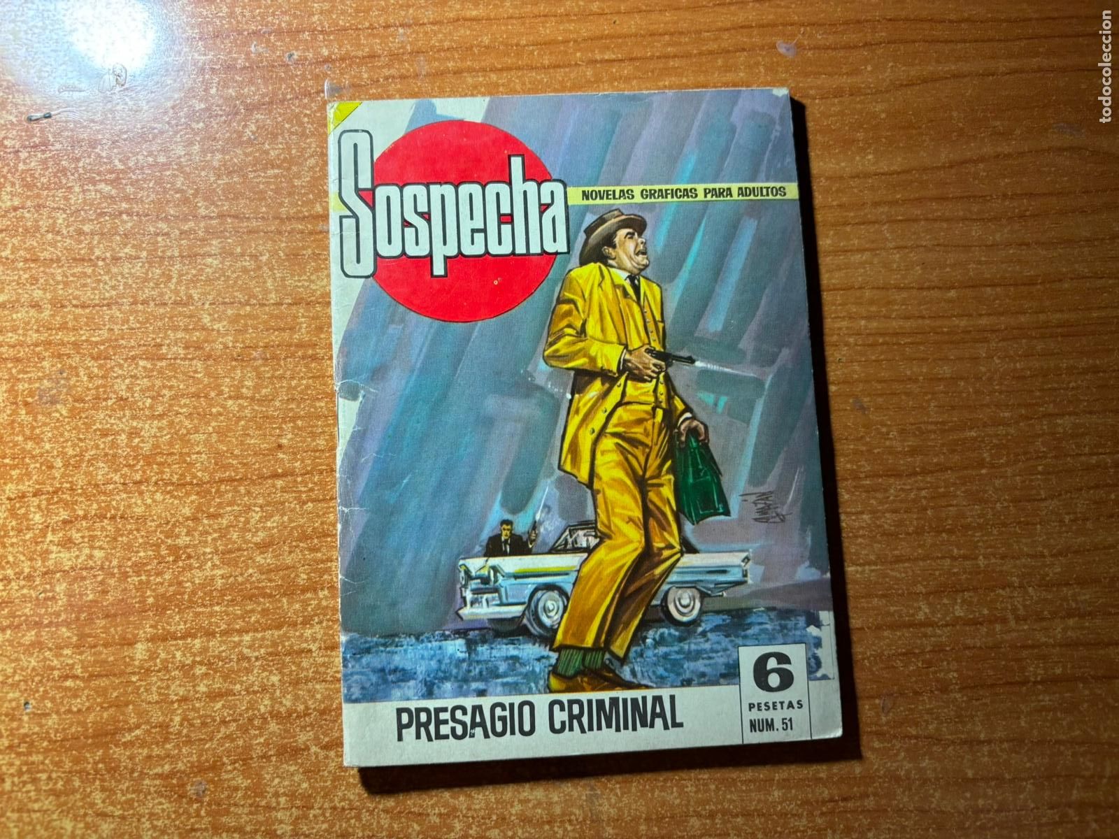 Tebeos: SOSPECHA N&ordm; 51 EDITORIAL BRUGUERA 1966