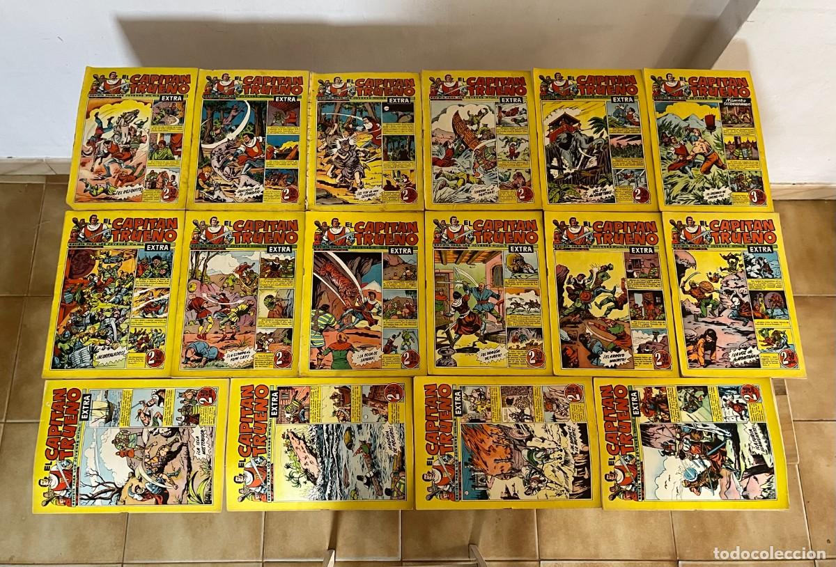 Tebeos: LOTE 16 COMICS CAPITAN TRUENO EXTRA 1961 ORIGINAL 58 AL 60 + 62 AL 74