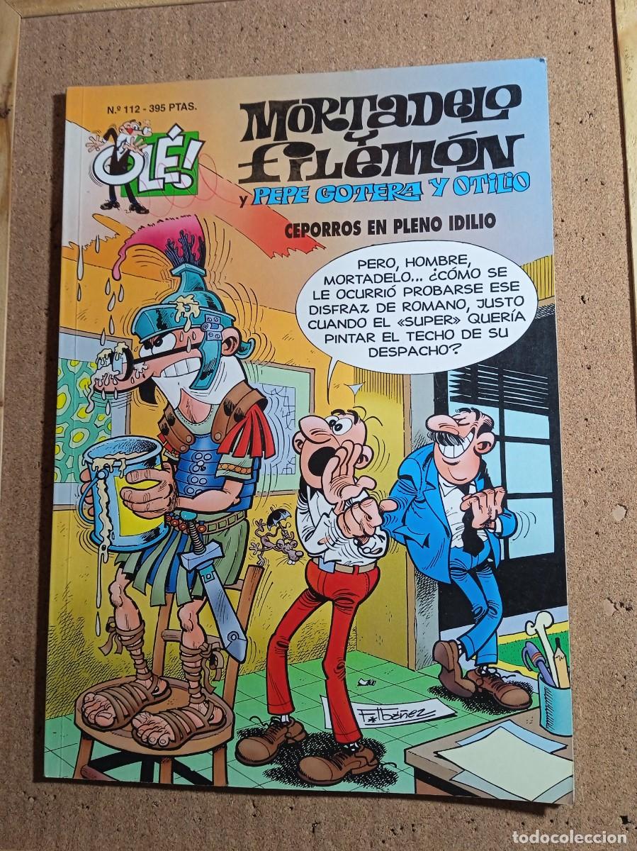 Tebeos: TEBEO DE OLE MORTADELO Y FILEMON Y PEPE GOTERA Y OTILIO EN CEPORROS EN PLENO IDILIO A&Ntilde;O 1995 N&ordm; 112