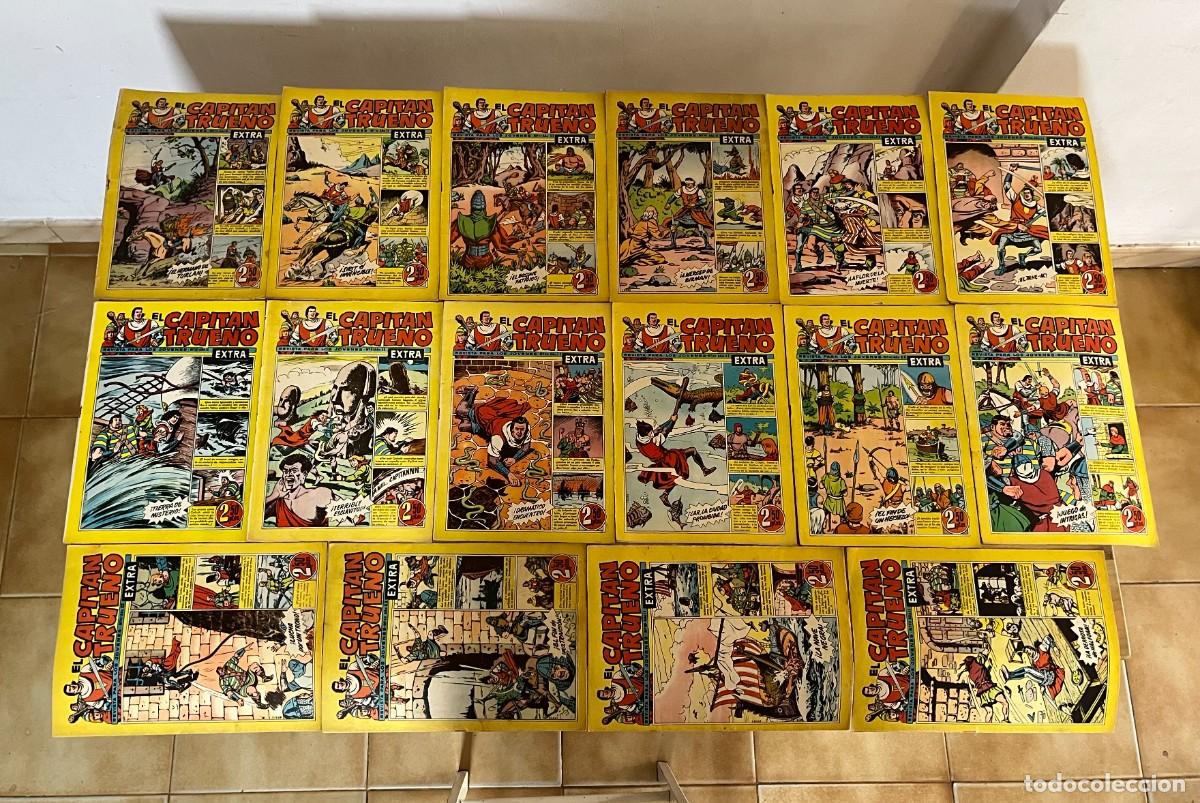 Tebeos: LOTE 16 COMICS CAPITAN TRUENO EXTRA 1961 ORIGINAL 75 AL 90