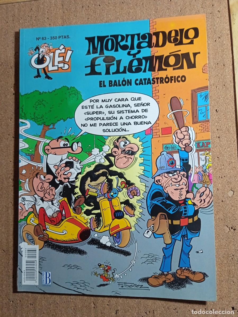 Tebeos: TEBEO DE OLE MORTADELO Y FILEMON EN EL BALON CATASTROFICO DEL A&Ntilde;O 1994 N&ordm; 63