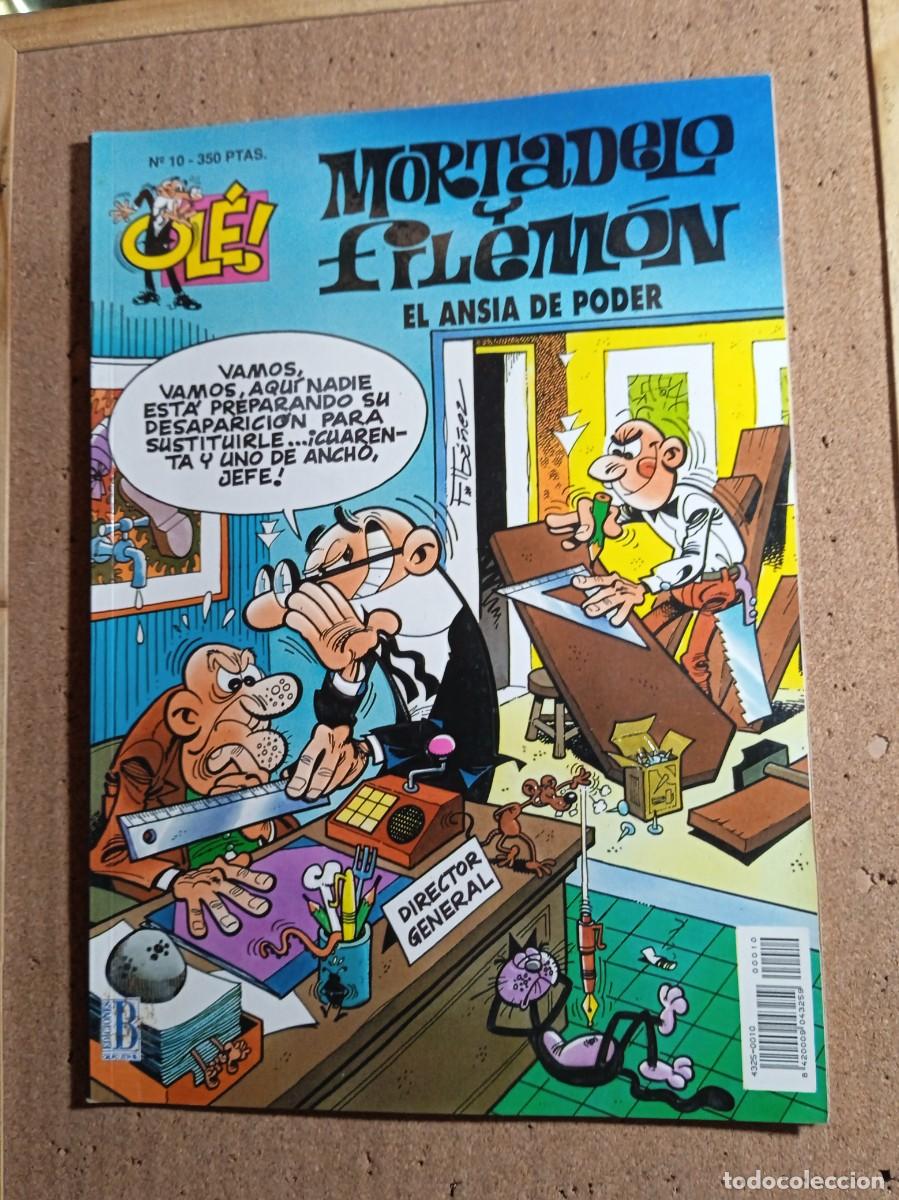 Tebeos: TEBEO DE OLE MORTADELO Y FILEMON EN EL ANSIA DE PODER DEL A&Ntilde;O 1993 N&ordm; 10