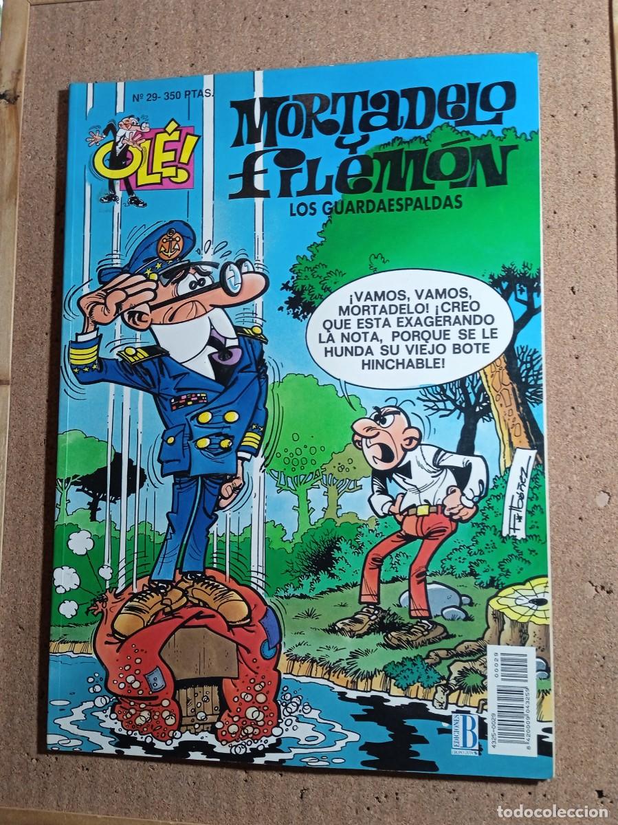 Tebeos: TEBEO DE OLE MORTADELO Y FILEMON EN LOS GUARDAESPALDAS DEL A&Ntilde;O 1993 N&ordm; 29