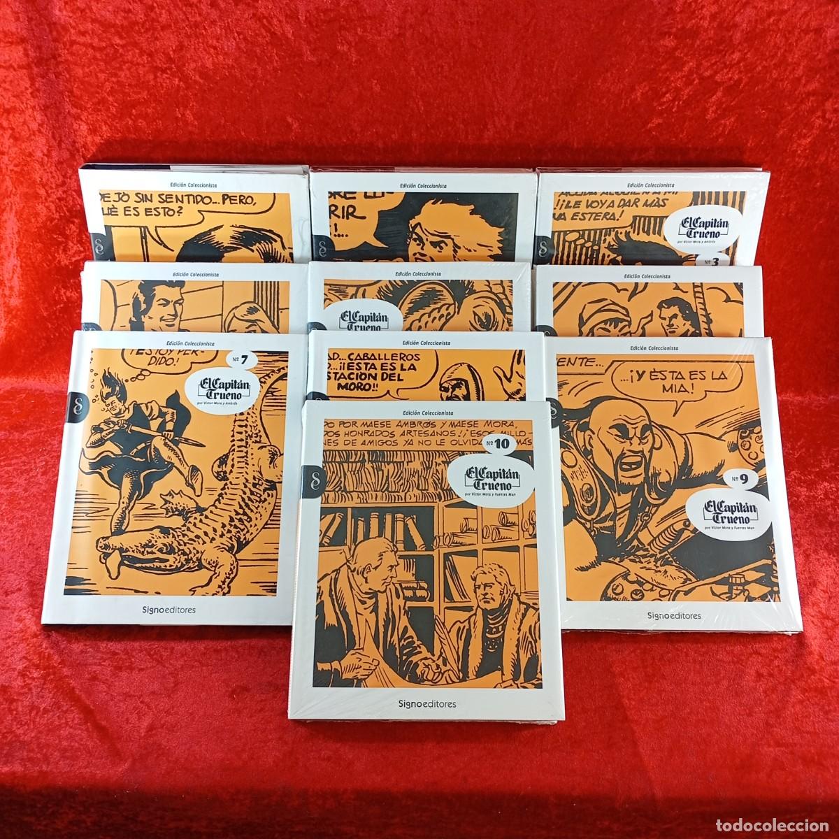 Tebeos: EL CAPITAN TRUENO - V&Iacute;CTOR MORA Y AMBR&Oacute;S - SIGNO EDITORES - ED. COLECCIONISTA - TOMOS 1-10 / 3049