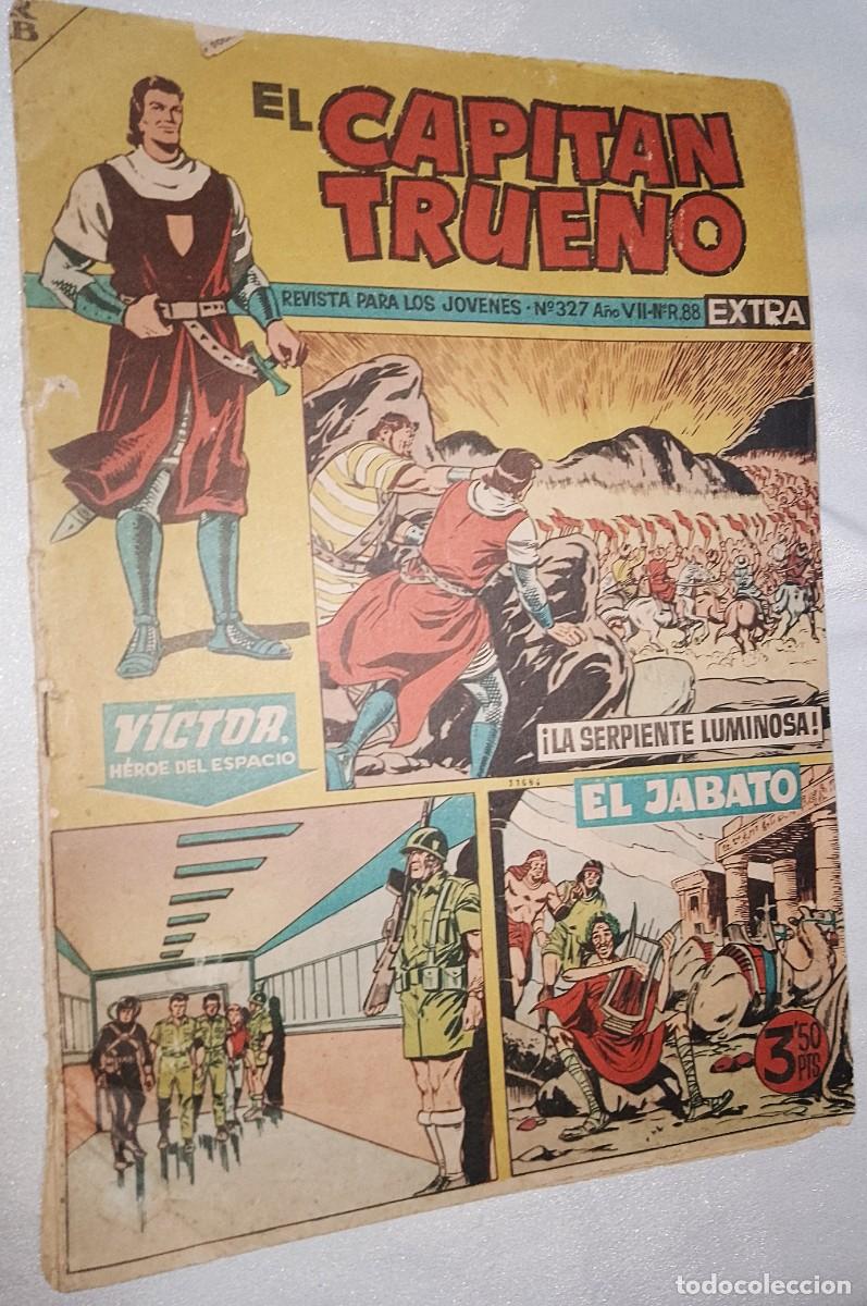 Tebeos: EL CAPITAN TRUENO EXTRA N&ordm; 327 CON JABATO-ORIGINAL- BIEN-LEER TODO VER FOTOS