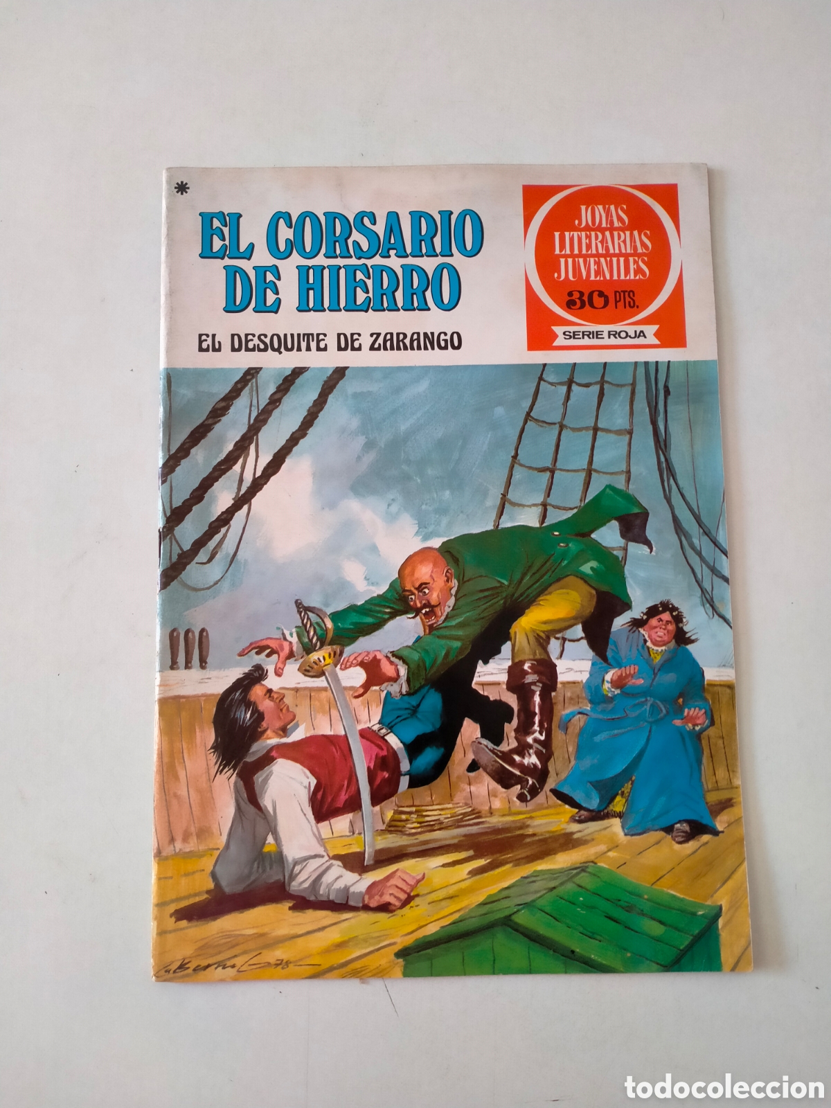 Tebeos: N&Uacute;MERO 34 EL CORSARIO DE HIERRO JOYAS LITERARIAS JUVENILES EDITORIAL BRUGUERA 1 EDICI&Oacute;N A&Ntilde;O 1978