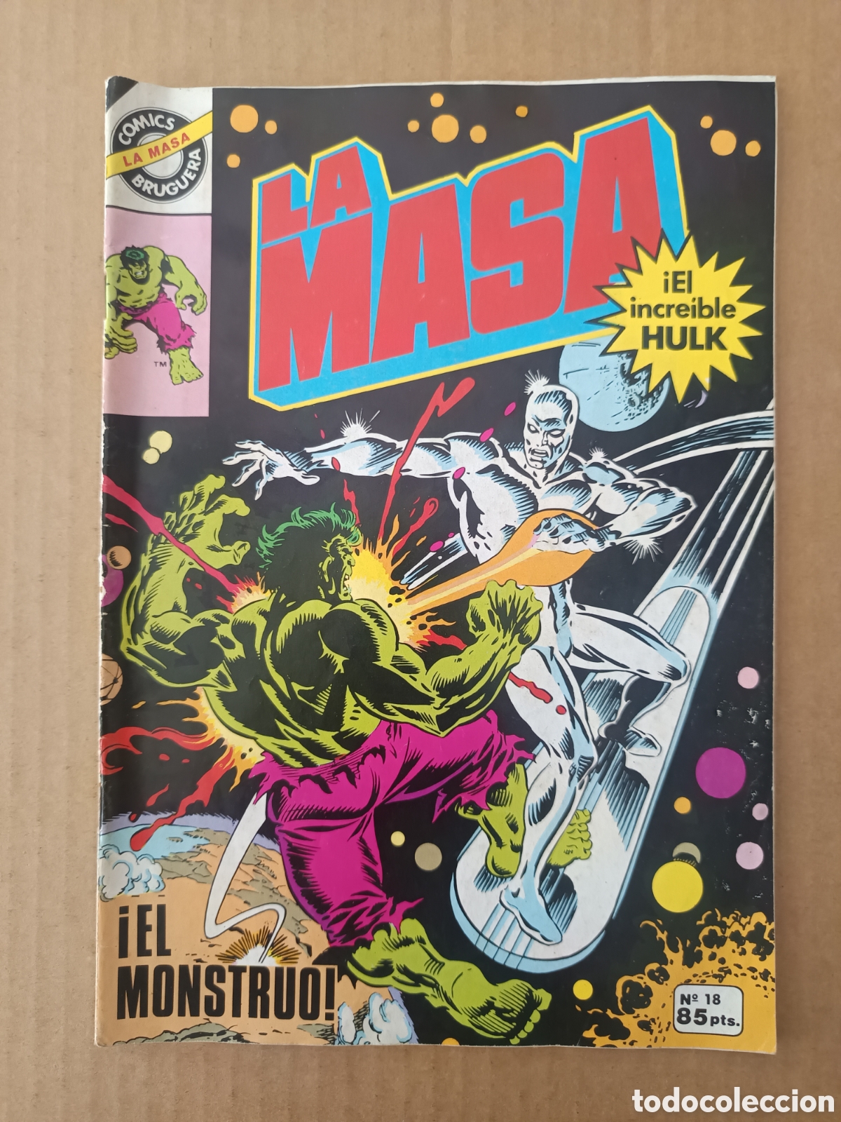 Tebeos: La Masa/El Incre&iacute;ble Hulk n&deg;18 (Bruguera, 1981). El Monstruo. Con La Mujer Ara&ntilde;a.