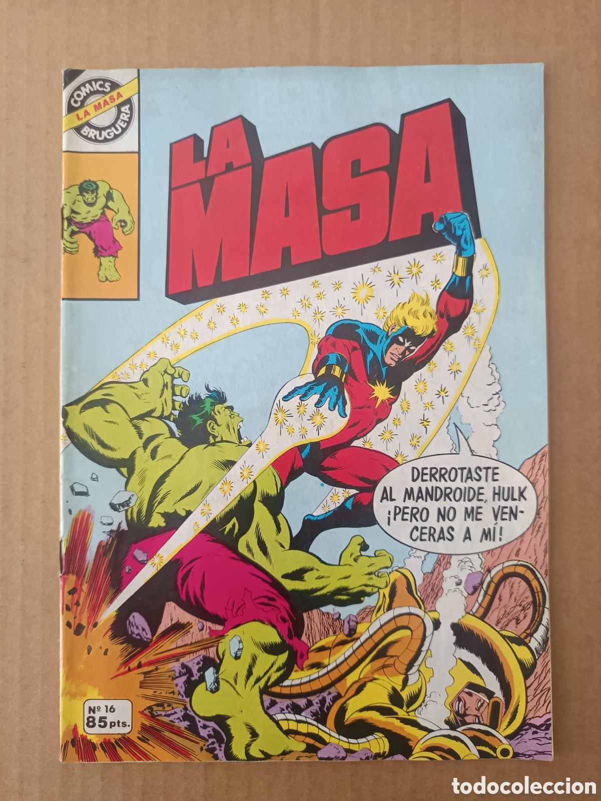 Tebeos: La Masa/El Incre&iacute;ble Hulk n&deg;16 (Bruguera, 1981). Sacudido por el Odio. Con La Mujer Ara&ntilde;a.