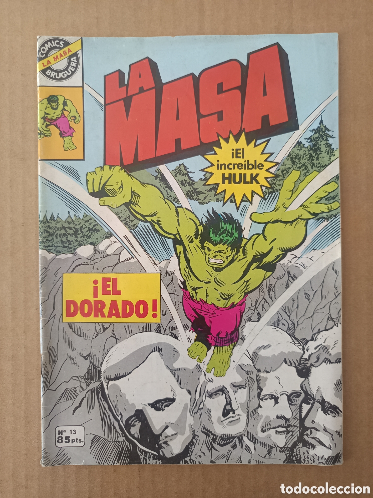 Tebeos: La Masa/El Incre&iacute;ble Hulk n&deg;13 (Bruguera, 1981). El Dorado. Con La Mujer Ara&ntilde;a. 52 p&aacute;ginas a color.