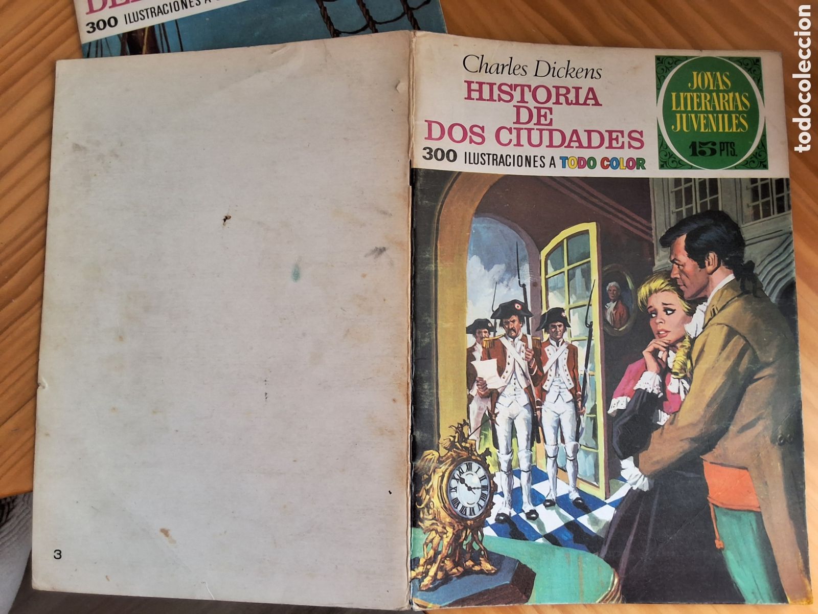 Tebeos: Joyas literarias juveniles comic n&uacute;mero 3 historia de dos ciudades a&ntilde;o 1970 edici&oacute;n 1&deg;