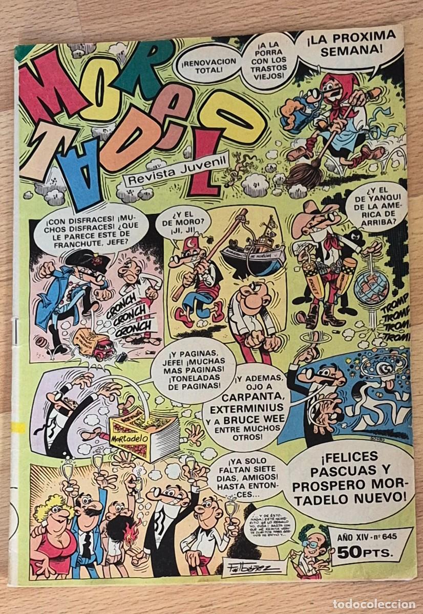Tebeos: SEMANARIO MORTADELO N&ordm; 645 - BRUGUERA 1983 - ULTIMO NUMERO - MY DIFICIL