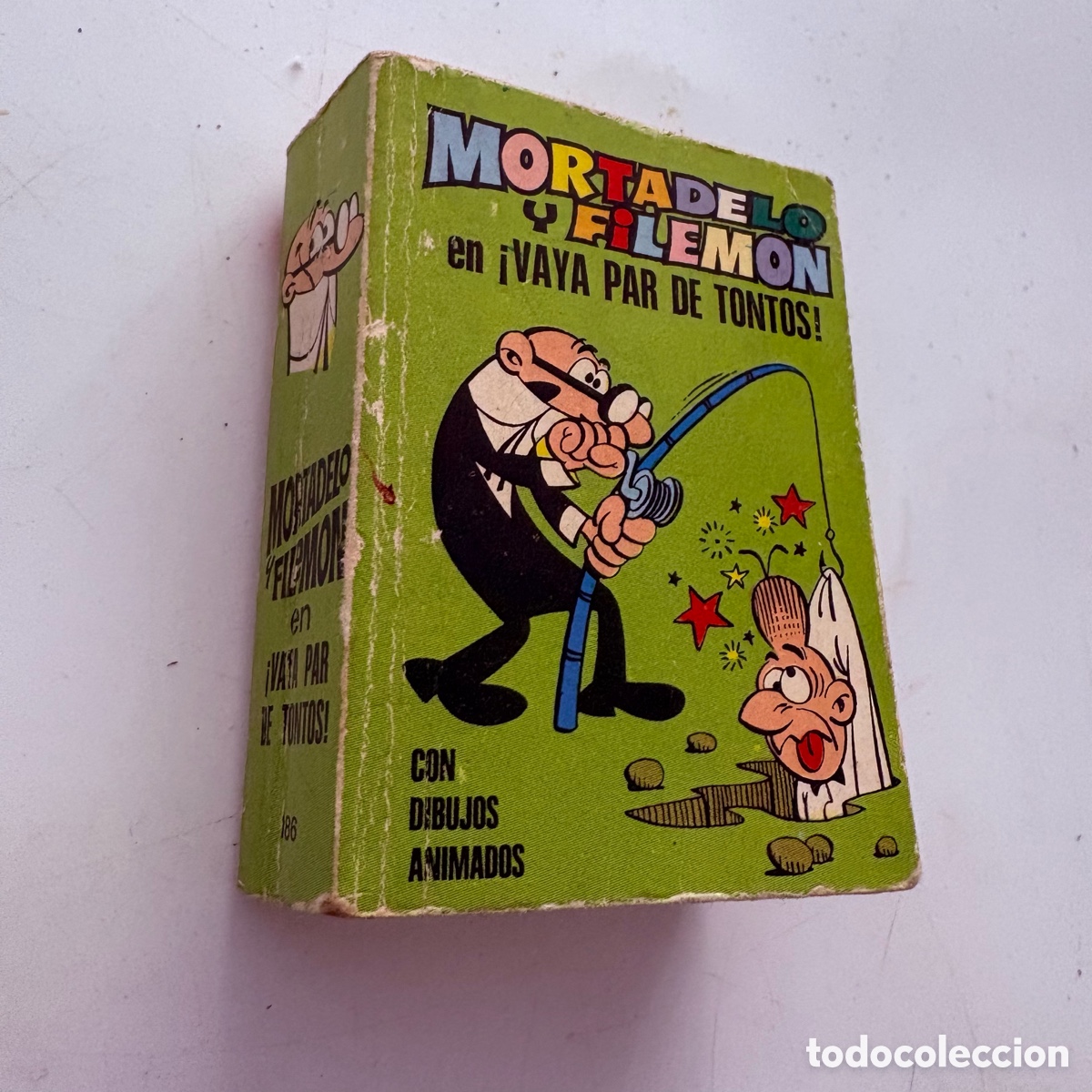 Tebeos: Mini infancia Bruguera Mortadelo y Filem&oacute;n en valla par de tontos n&ordm; 186