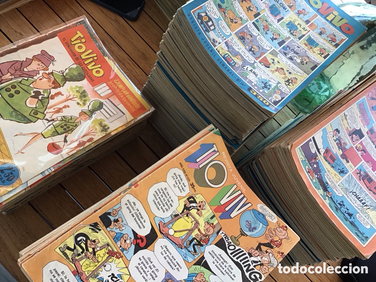 Tebeos: T&Iacute;O VIVO - REVISTA JUVENIL - LOTE DE 763 N&Uacute;MEROS DE 1042 COMPLETA - BRUGUERA