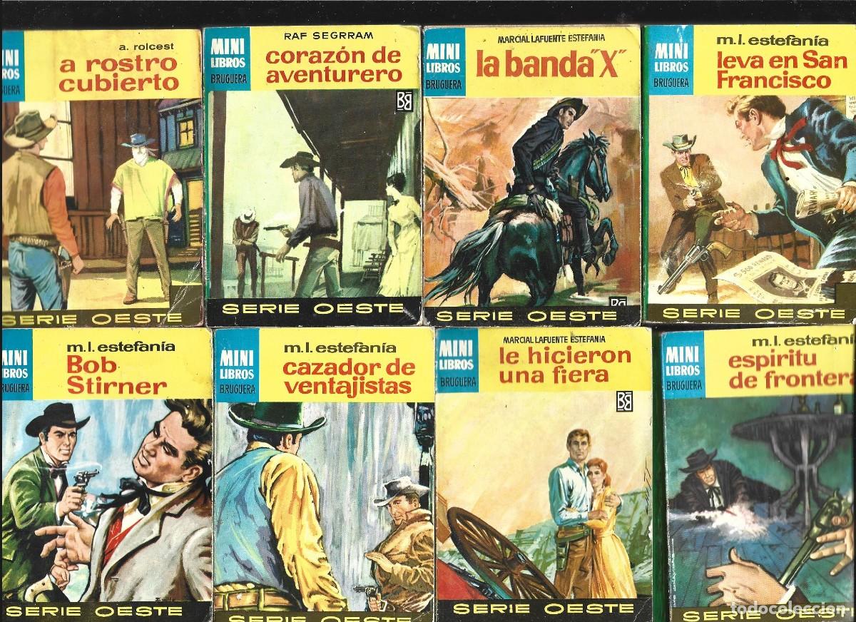 Tebeos: MINI LIBROS BRUGUERA SERIE OESTE MARCIAL LAFUENTE ESTEFENIA, LOTE ( 10 )
