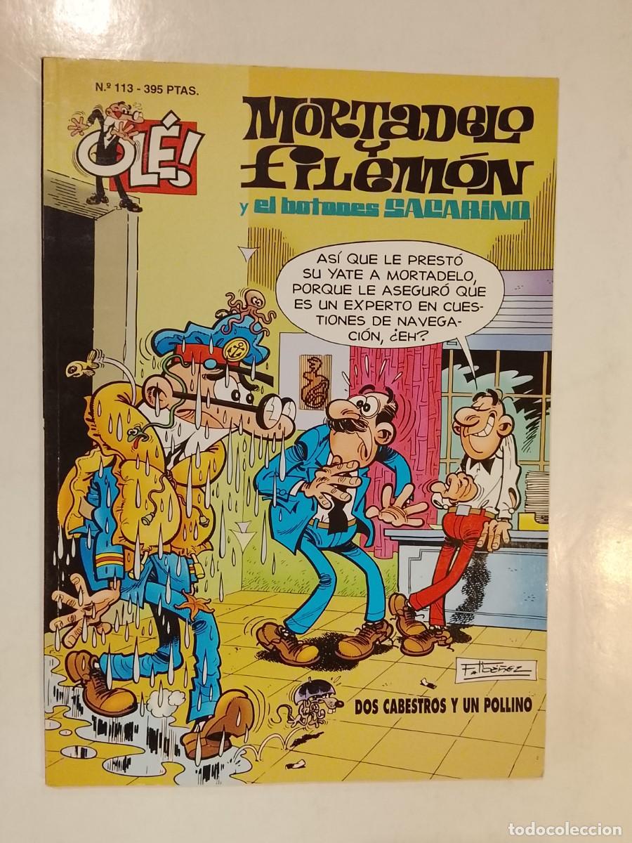 Tebeos: MORTADELO Y FILEMON Y EL BOTONES SACARINO - OL&Eacute; NUMERO 113 A&Ntilde;O 1995 1&ordf; EDICION - COMIC -(V-28.085)