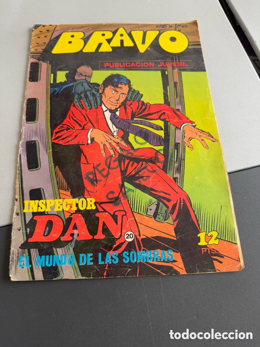 Tebeos: BRAVO. N 40. INSPECTOR DAN. 20