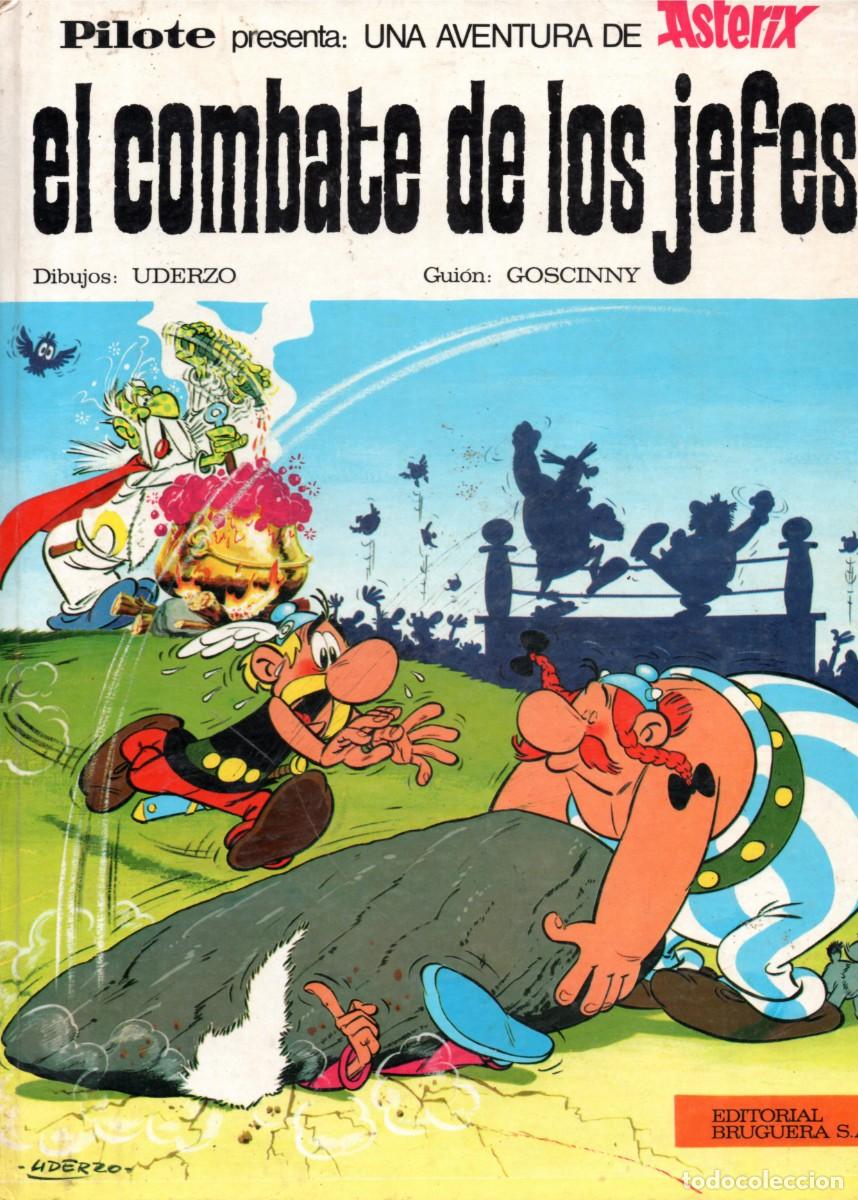 Tebeos: COMIC TOMO BRUGUERA ASTERIX -EL COMBATE DE LOS JEFES- COL.PILOTE A&Ntilde;O 1969