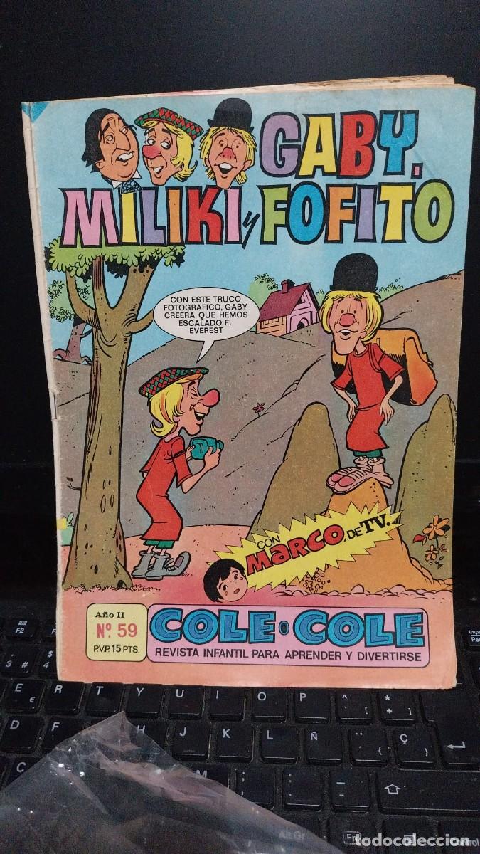 Tebeos: COLE - COLE. N&ordm; 59. GABY, FOF&Oacute;, MILIKI Y FOFITO. BRUGUERA, 1977. arx255