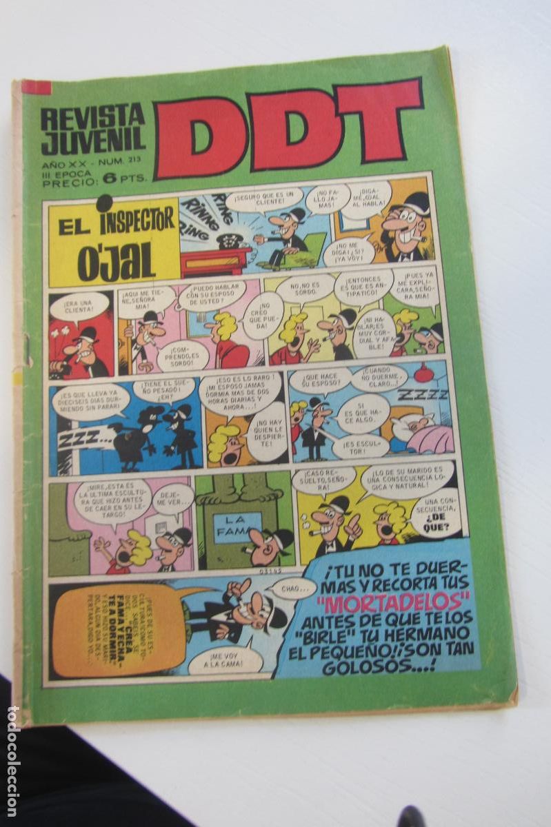 Tebeos: DDT - N&ordm;. 213 - REVISTA JUVENIL - BRUGUERA arx255