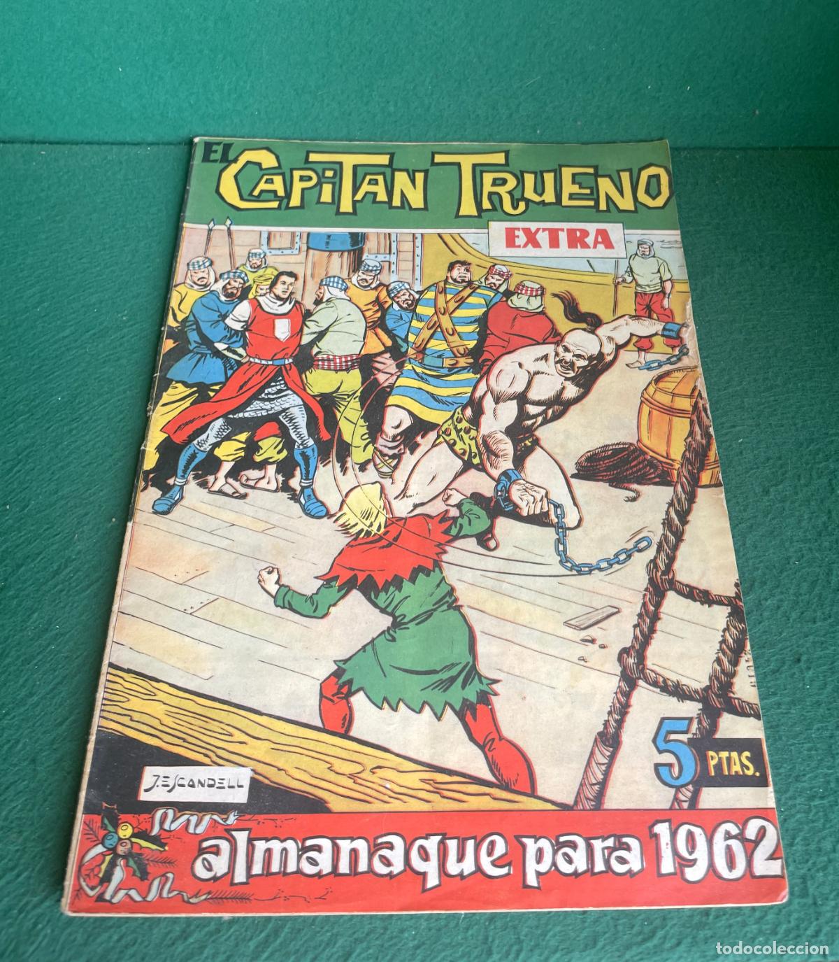 Tebeos: CAPIT&Aacute;N TRUENO EXTRA - ORIGINAL BRUGUERA - ALMANAQUE 1962 - ALMANAQUE - MUY BUENO