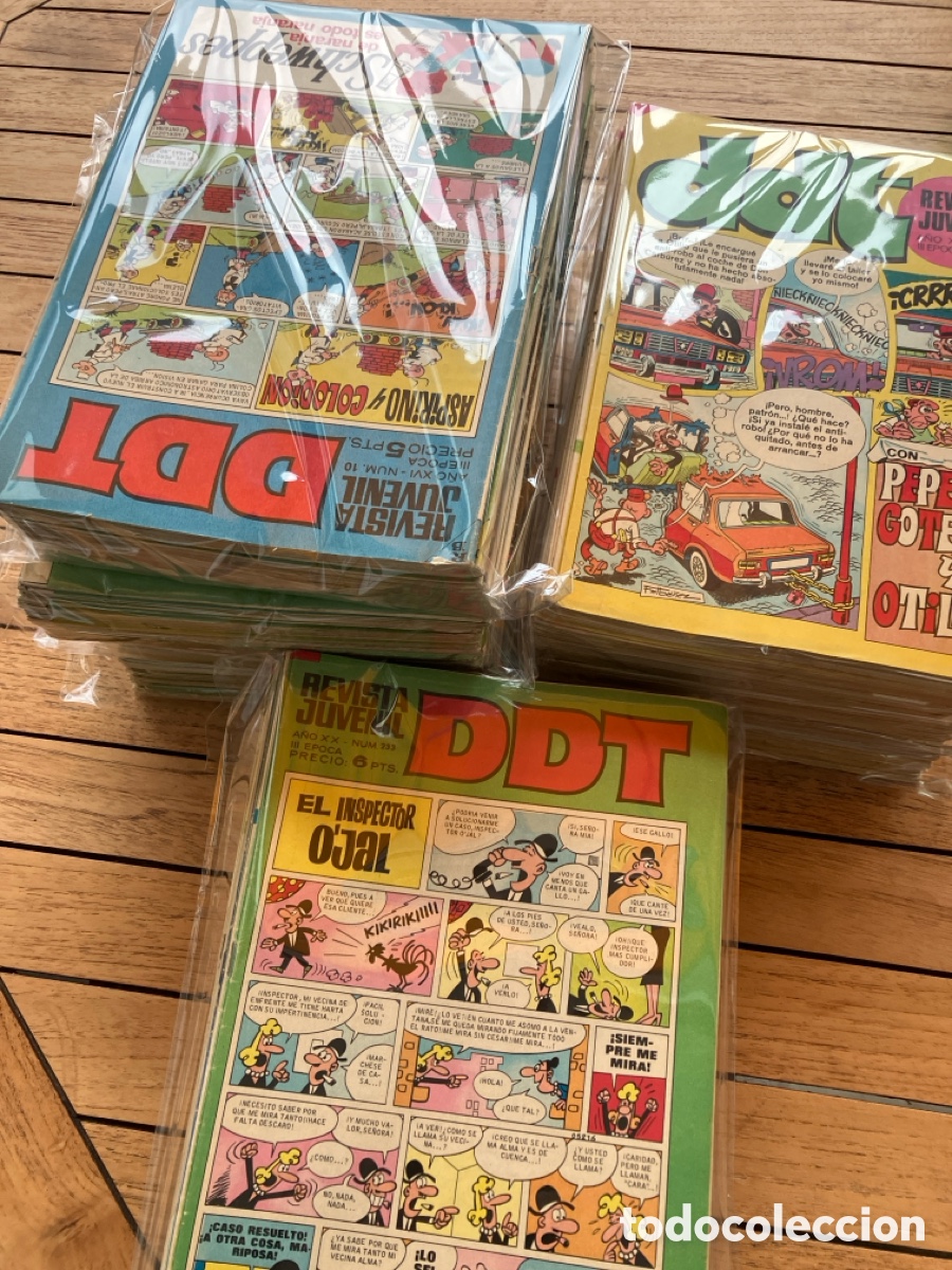 Tebeos: DDT REVISTA JUVENIL - LOTE DE 306 N&Uacute;MEROS DE 550 COMPLETA - BRUGUERA