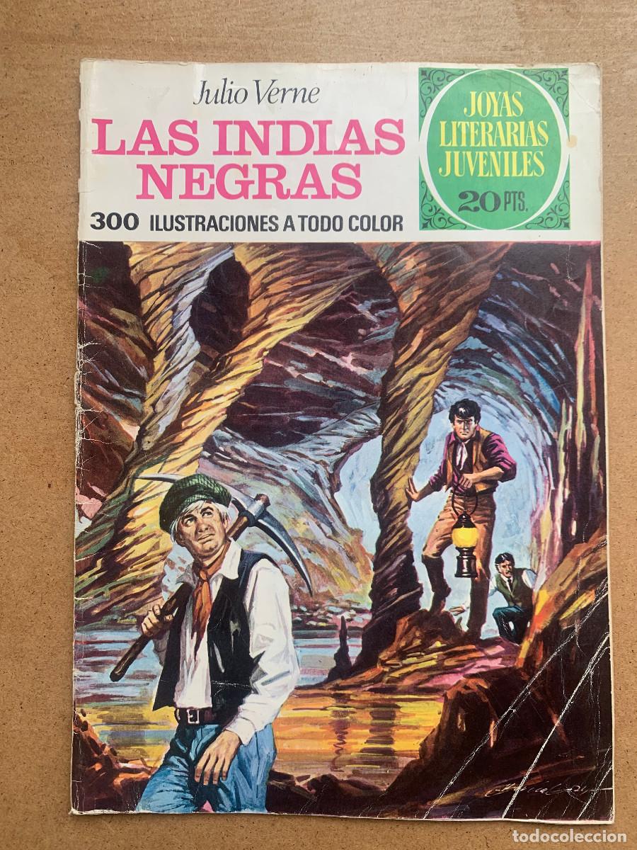 Tebeos: Joyas Literarias Juveniles n&ordm; 131: Las Indias Negras de Julio Verne - D8 1&ordf; Edici&oacute;n 1975