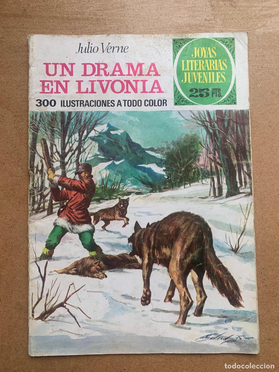 Tebeos: Joyas Literarias Juveniles n&ordm; 161: Un Drama en Livonia de Julio Verne - 1&ordf; Edici&oacute;n 1976