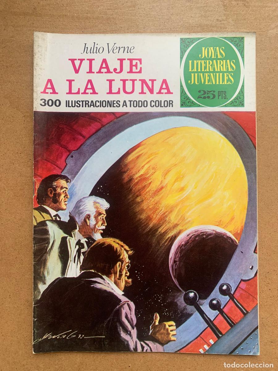 Tebeos: Joyas Literarias Juveniles n&ordm; 72: Viaje a la Luna de Julio Verne - D4 Muy Buen Estado