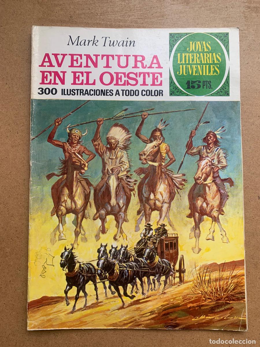 Tebeos: Joyas Literarias Juveniles n&ordm; 58: Aventura en el Oeste de Mark Twain - 1&ordf; Edici&oacute;n 1972