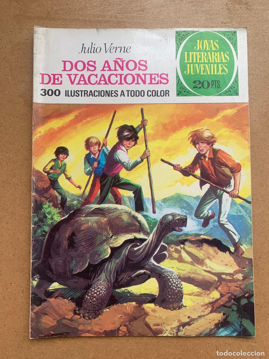 Tebeos: Joyas Literarias Juveniles n&ordm; 117: Dos A&ntilde;os de Vacaciones - 1&ordf; Edici&oacute;n 1974 Muy Buen Estado