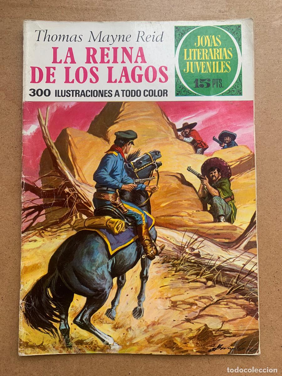 Tebeos: Joyas Literarias Juveniles n&ordm; 61: La Reina de los Lagos de Thomas Mayne Reid - 1&ordf; Edici&oacute;n 1972
