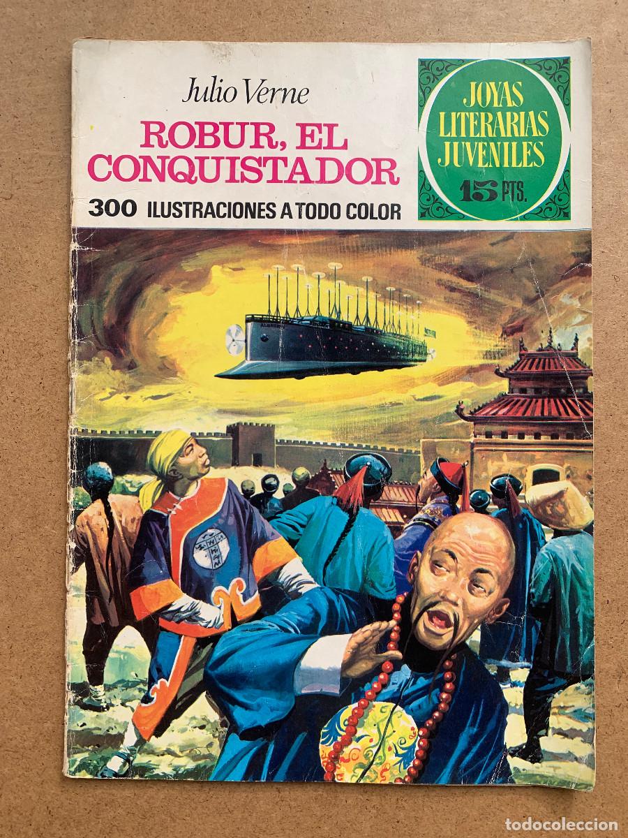 Tebeos: Joyas Literarias Juveniles n&ordm; 113: Robur, El Conquistador - 1&ordf; Edici&oacute;n 1974
