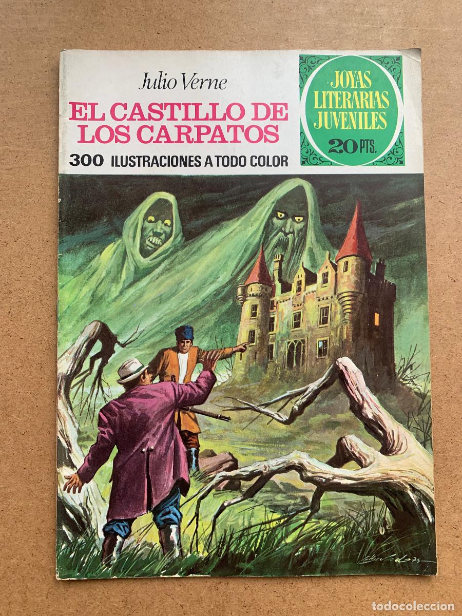 Tebeos: Joyas Literarias Juveniles n&ordm; 128: El Castillo de los C&aacute;rpatos de Julio Verne - 1&ordf; Ed 1975 - D2 MBE