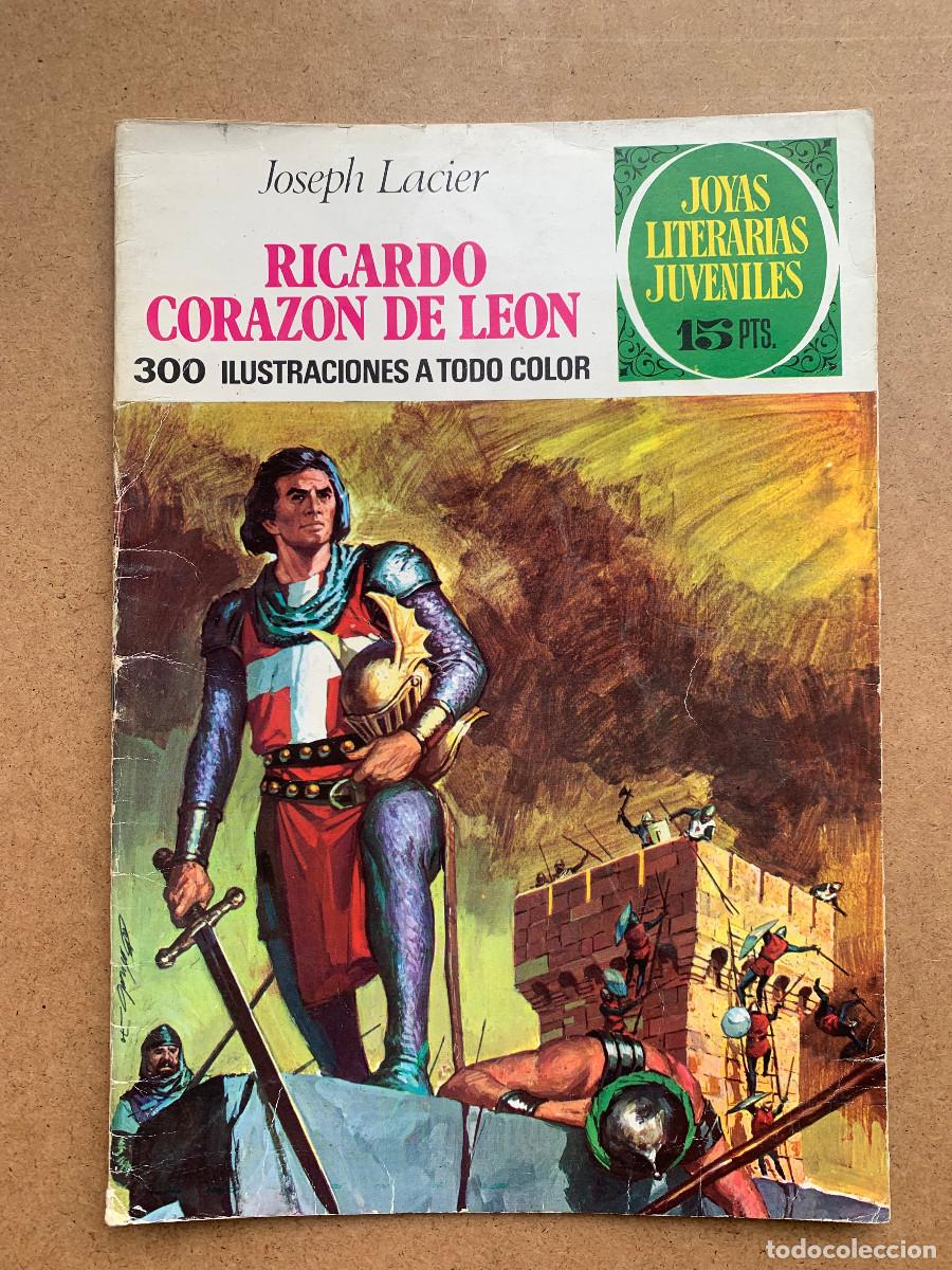 Tebeos: Joyas Literarias Juveniles n&ordm; 19: Ricardo Coraz&oacute;n de Le&oacute;n - D8 1&ordf; Edici&oacute;n 1972 Laberinto Rojo