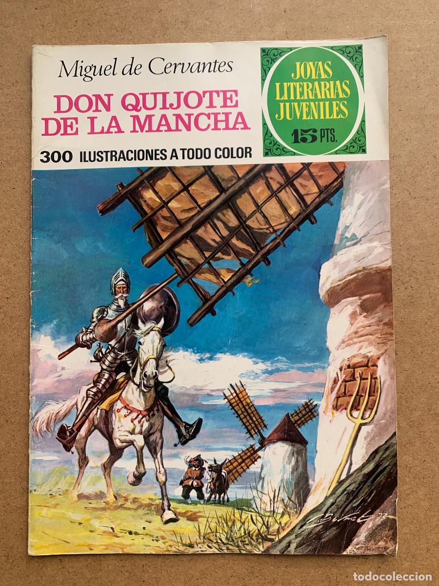 Tebeos: Joyas Literarias Juveniles n&ordm; 98: Don Quijote de la Mancha de La Mancha - 1&ordf; Ed - Buen Estado