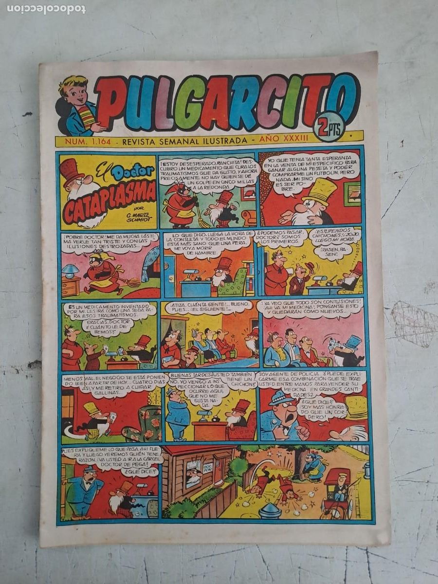 Tebeos: Pulgarcito 1164, Bruguera en muy buen estado