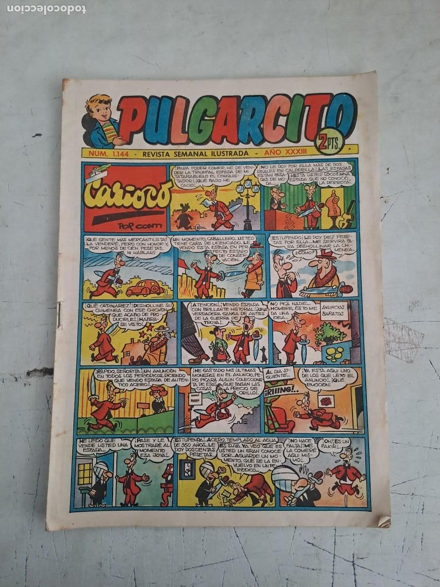 Tebeos: Pulgarcito 1144, Bruguera en muy buen estado