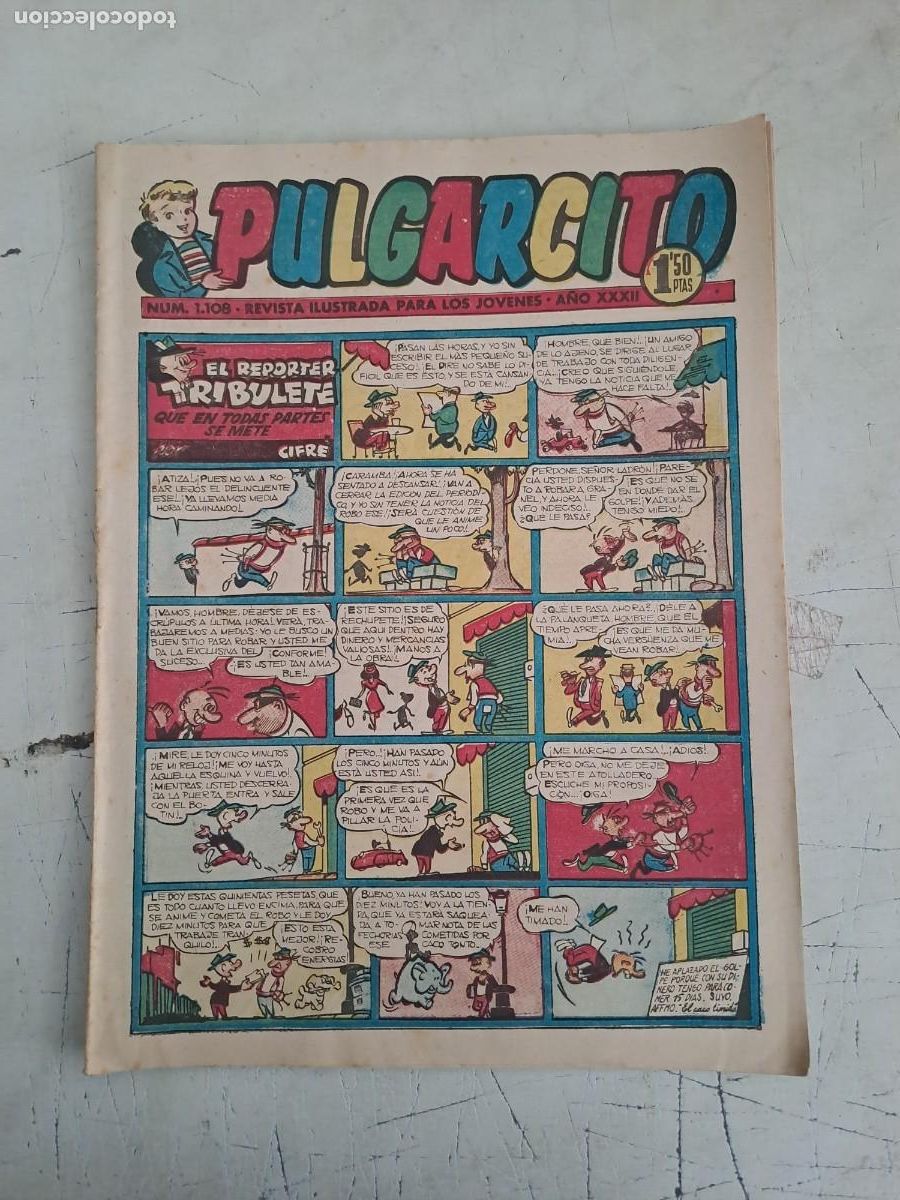 Tebeos: Pulgarcito 1108, Bruguera en muy buen estado