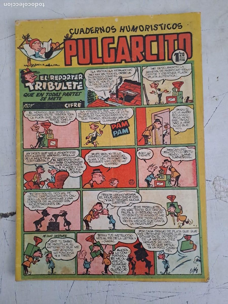 Tebeos: Pulgarcito 184, Bruguera en buen estado
