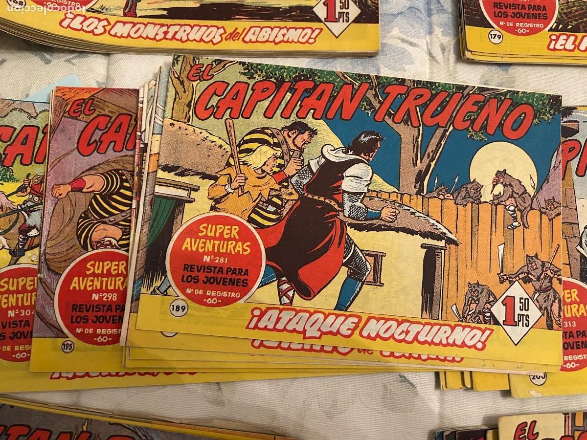 Tebeos: CAPITAN TRUENO N&ordm; 188-189-190-191-192-193-194-195-196-197 POSIBILIDAD DE VENDER SUELTOS