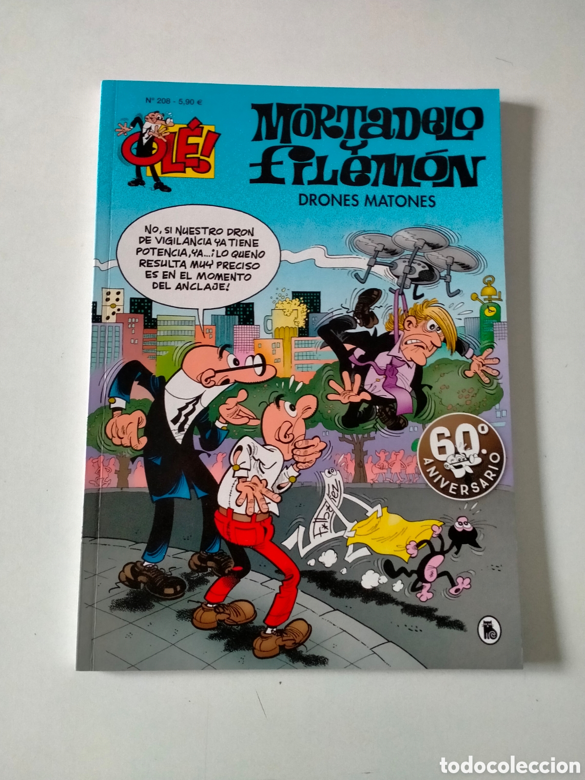 Tebeos: N&Uacute;MERO 208 MORTADELO Y FILEM&Oacute;N COLECCI&Oacute;N OL&Eacute; EDITORIAL PENGUIN 1 EDICI&Oacute;N A&Ntilde;O 2018