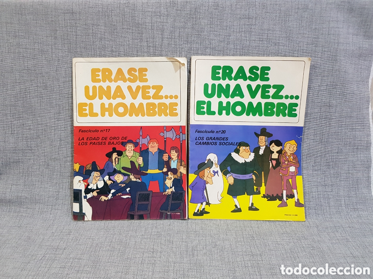 Tebeos: &Eacute;RASE UNA VEZ... EL HOMBRE FASC&Iacute;CULO 17 Y 20 EDITORIAL BRUGUERA 1980