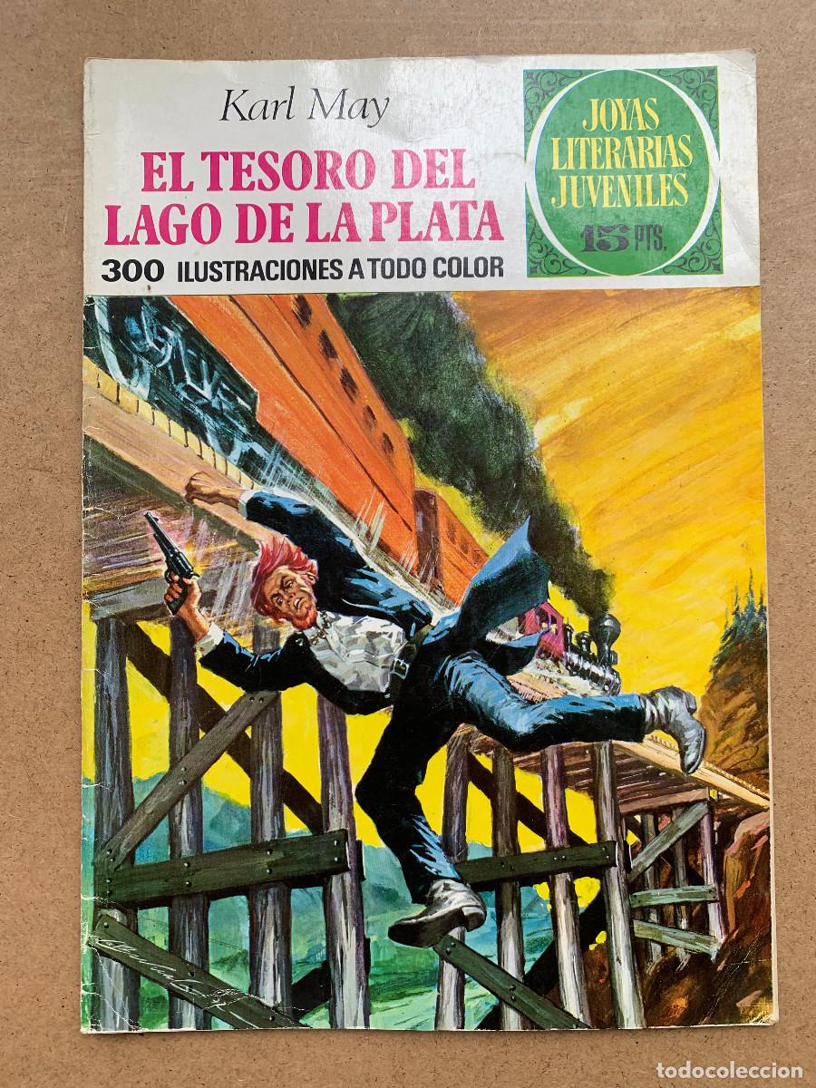 Tebeos: Joyas Literarias Juveniles n&ordm; 55: El Tesoro del Lago de la Plata - 1&ordf; Ed. 1972 - Buen Estado
