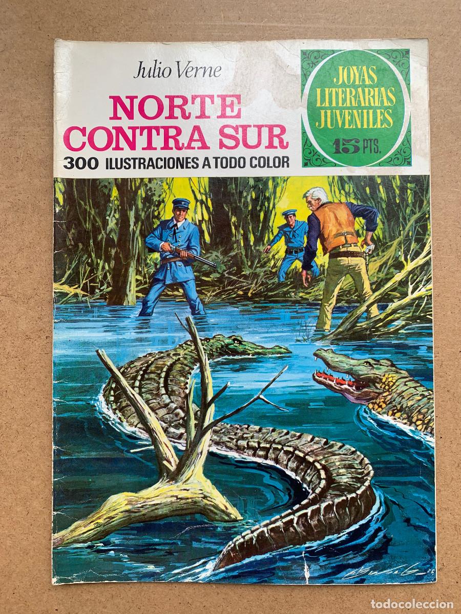 Tebeos: Joyas Literarias Juveniles n&ordm; 56: Norte Contra Sur de Julio Verne