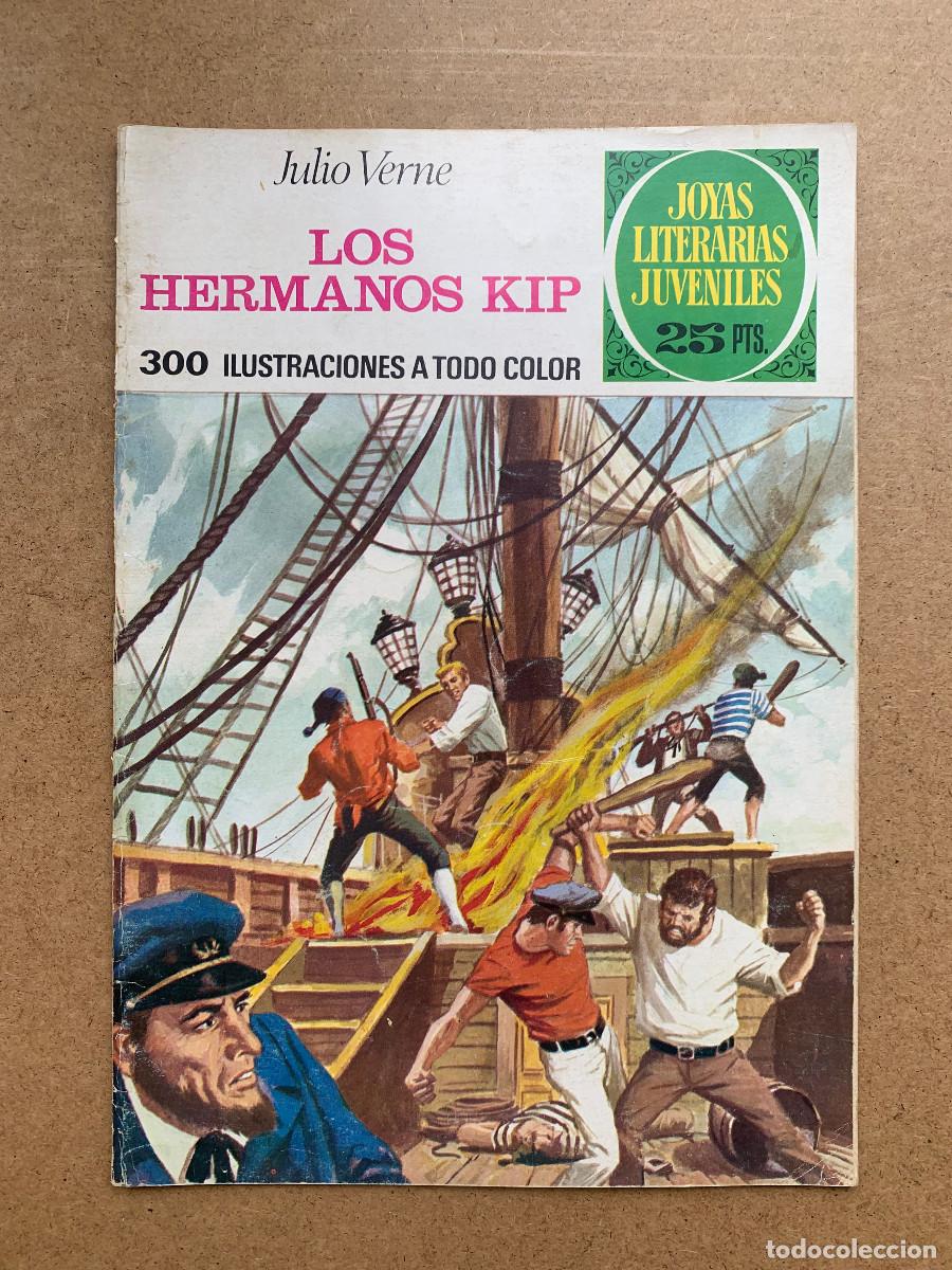 Tebeos: Joyas Literarias Juveniles n&ordm; 158: Los Hermanos Kip de Julio Verne - 1&ordf; Edici&oacute;n - D3 Muy Buen Estado