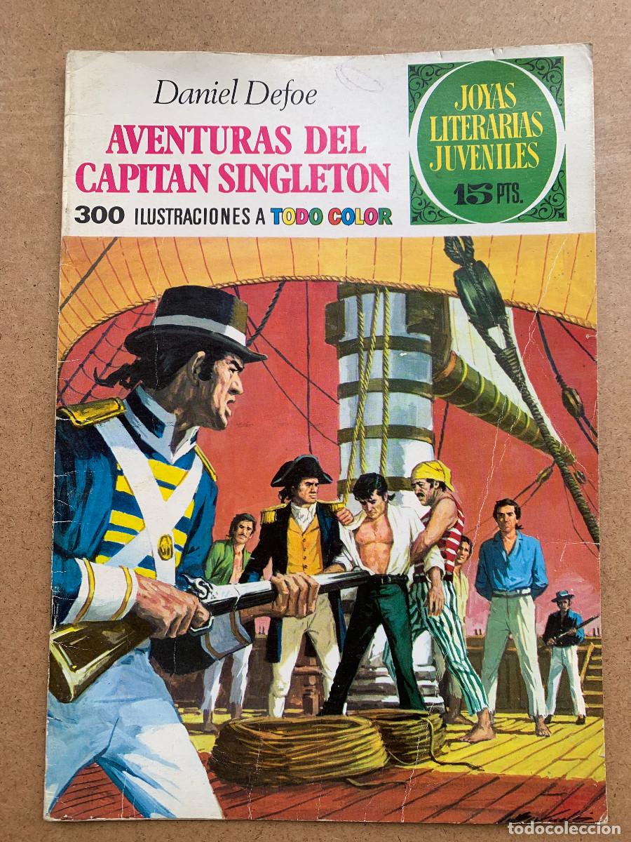 Tebeos: Joyas Literarias Juveniles n&ordm; 10: Aventuras del Capit&aacute;n Singleton - 1&ordf; Edici&oacute;n 1970