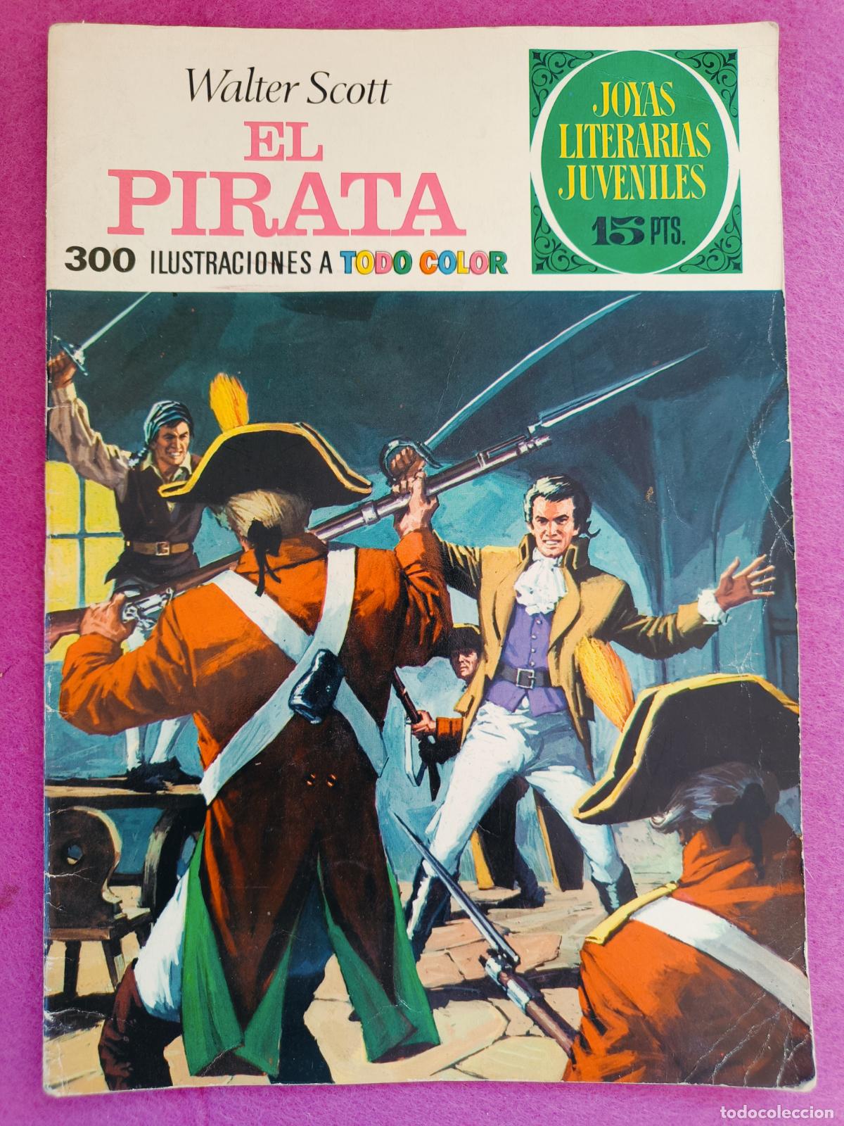 Tebeos: TEBEO JOYAS LITERARIAS JUVENILES WALTER SCOTT EL PIRATA N&ordm; 6 ED. BRUGUERA 1970