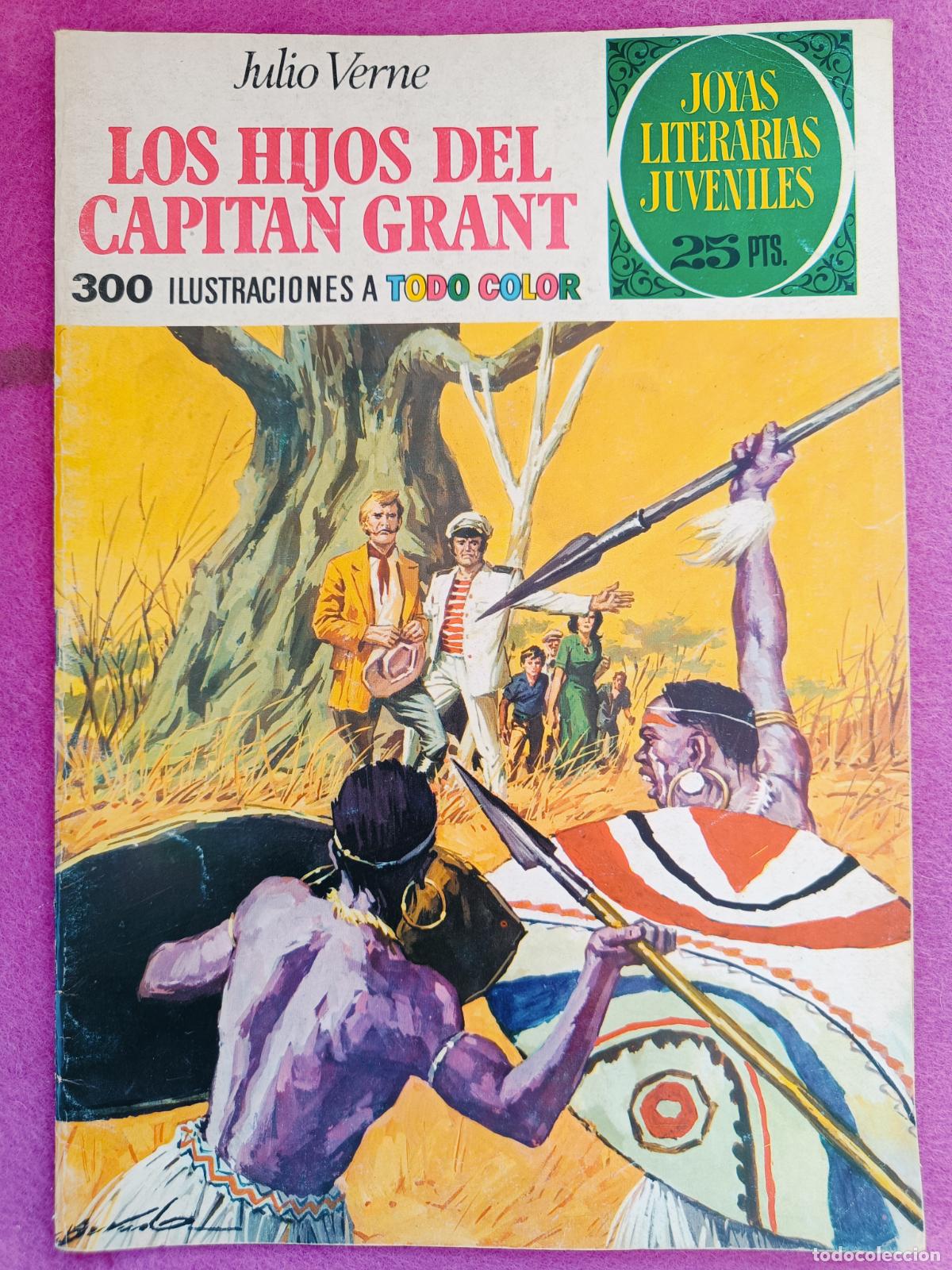 Tebeos: TEBEO JOYAS LITERARIAS JUVENILES JULIO VERNE LOS HIJOS DEL CAPITAN GRANT N&ordm; 9 ED. BRUGUERA 1975