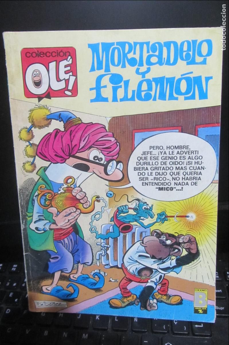 Tebeos: OLE!. N&ordm; 28 M. 124. MORTADELO Y FILEM&Oacute;N. EDICIONES B. 1&ordf; EDC. 1989 ARX45